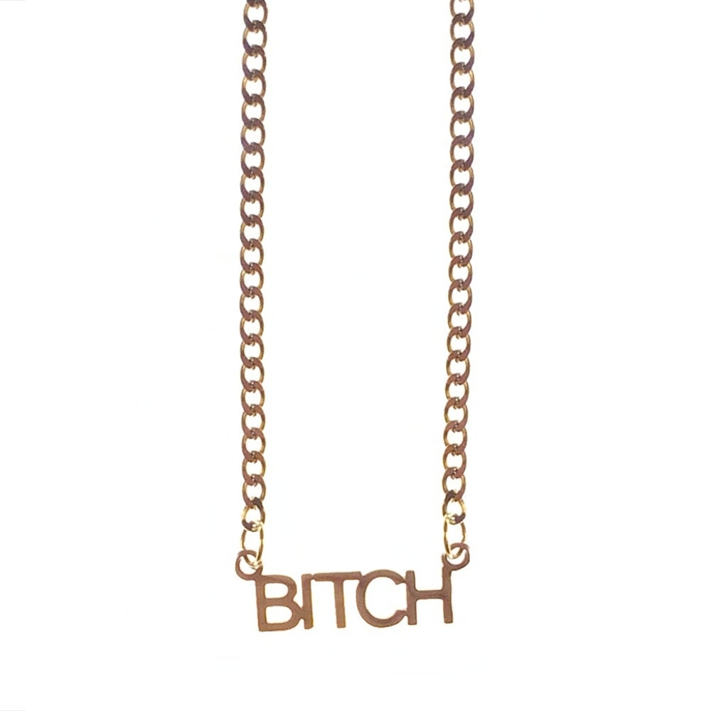 Own it BITCH Hip Hop Style Necklace